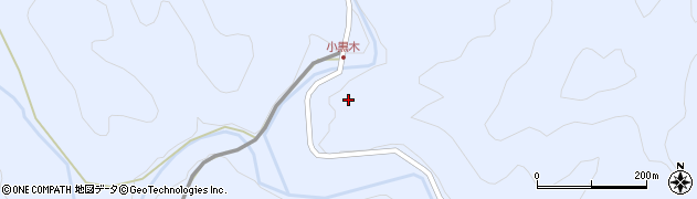 宮崎県東臼杵郡美郷町北郷黒木周辺の地図