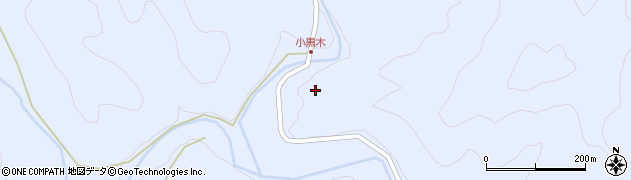 宮崎県美郷町（東臼杵郡）北郷黒木周辺の地図
