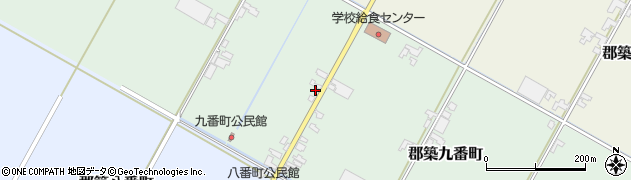 熊本県八代市郡築九番町周辺の地図