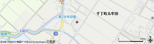 熊本県八代市千丁町太牟田1220周辺の地図