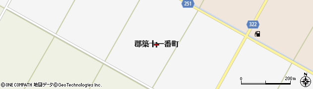 熊本県八代市郡築十一番町周辺の地図