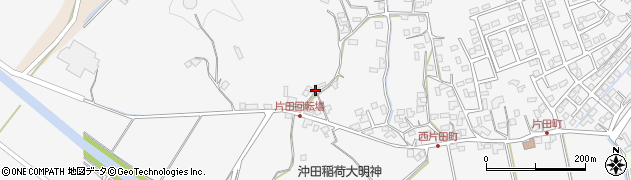 宮崎県延岡市片田町周辺の地図