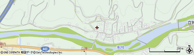 熊本県氷川町（八代郡）立神周辺の地図