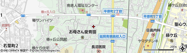 宮崎県延岡市平原町周辺の地図