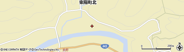 熊本県八代市東陽町北周辺の地図