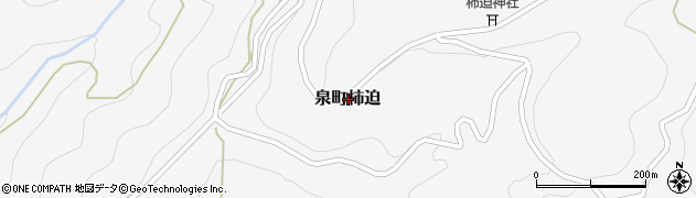 熊本県八代市泉町柿迫周辺の地図