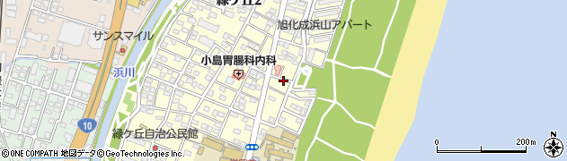 宮崎県延岡市緑ケ丘周辺の地図