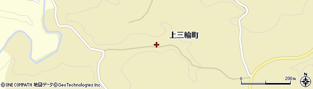 宮崎県延岡市上三輪町周辺の地図
