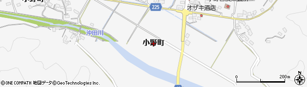 宮崎県延岡市小野町周辺の地図
