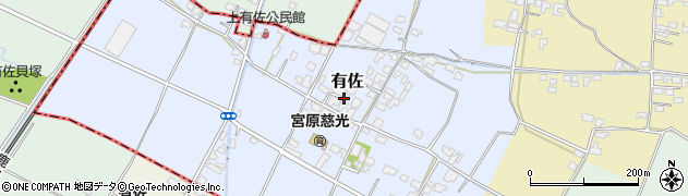 熊本県氷川町（八代郡）有佐周辺の地図