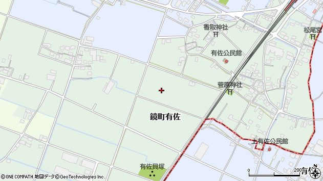 〒869-4213 熊本県八代市鏡町有佐の地図