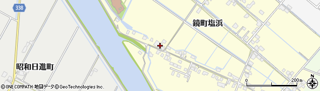 熊本県八代市鏡町塩浜266周辺の地図