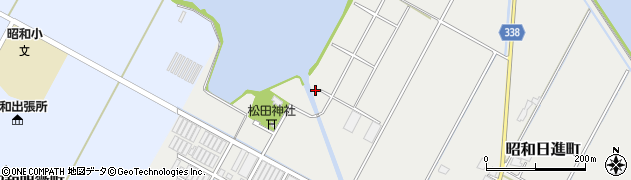 熊本県八代市昭和日進町187周辺の地図