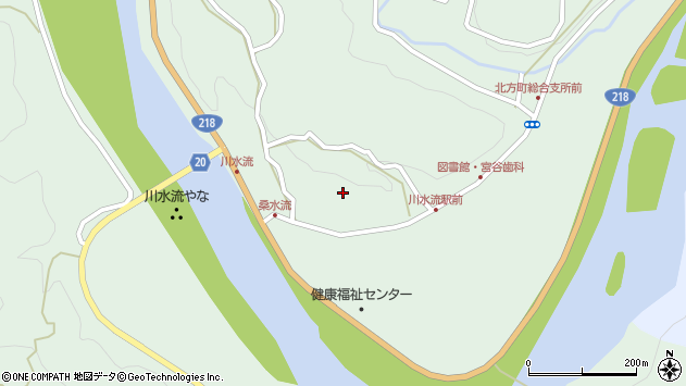 〒882-0125 宮崎県延岡市北方町川水流の地図
