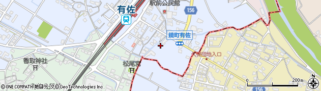 熊本県八代市鏡町下有佐93周辺の地図