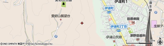 宮崎県延岡市愛宕山周辺の地図