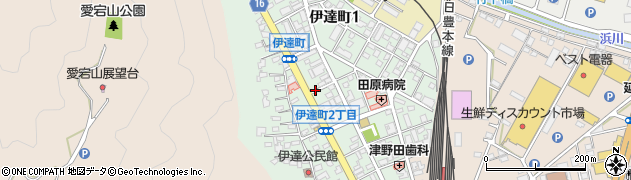 宮崎県延岡市伊達町周辺の地図