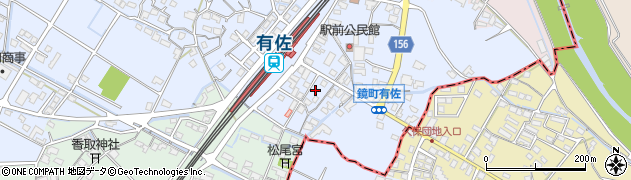 熊本県八代市鏡町下有佐157周辺の地図
