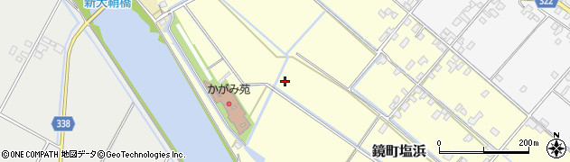 熊本県八代市鏡町塩浜周辺の地図