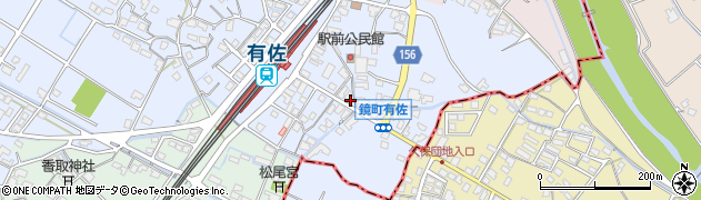 熊本県八代市鏡町下有佐161周辺の地図
