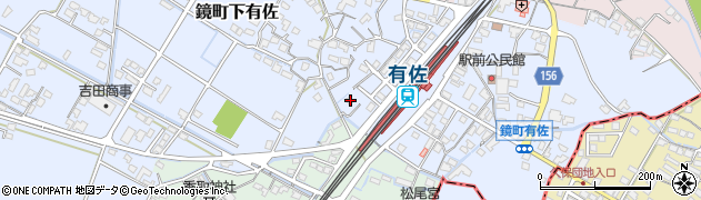 熊本県八代市鏡町下有佐118周辺の地図