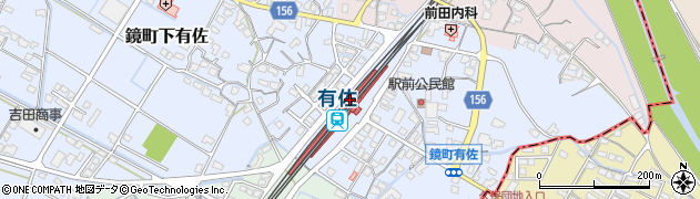 有佐駅周辺の地図