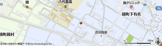熊本県八代市鏡町下有佐723周辺の地図