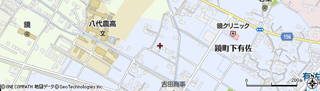 熊本県八代市鏡町下有佐619周辺の地図