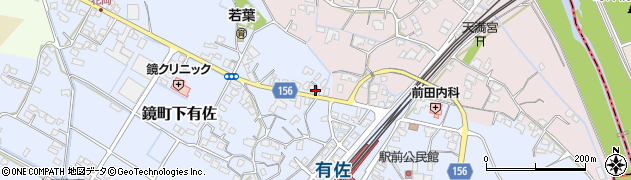 熊本県八代市鏡町下有佐235周辺の地図