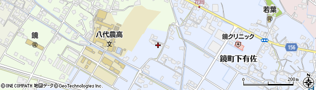 熊本県八代市鏡町下有佐648周辺の地図