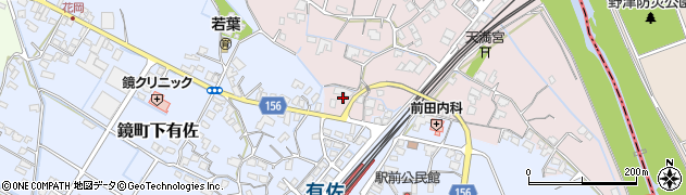 熊本県八代市鏡町上鏡195周辺の地図