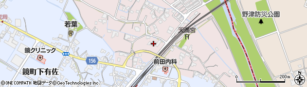 熊本県八代市鏡町上鏡180周辺の地図