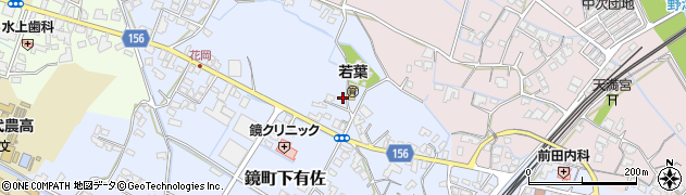 熊本県八代市鏡町下有佐264周辺の地図