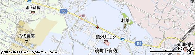 熊本県八代市鏡町下有佐282周辺の地図