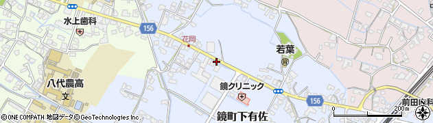 熊本県八代市鏡町下有佐441周辺の地図