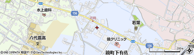 熊本県八代市鏡町下有佐428周辺の地図