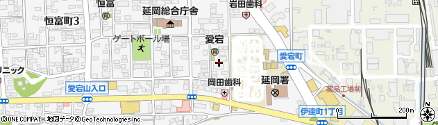 宮崎県延岡市愛宕町周辺の地図