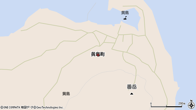 〒853-0061 長崎県五島市黄島町の地図