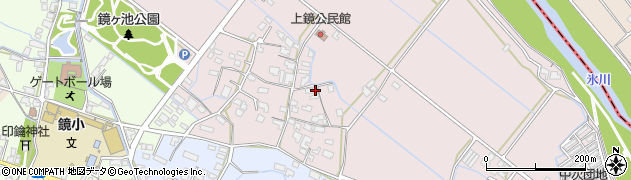 熊本県八代市鏡町上鏡445周辺の地図