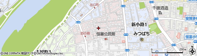 宮崎県延岡市西小路周辺の地図