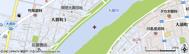 大瀬川周辺の地図