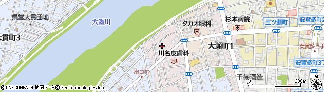 宮崎県延岡市上大瀬町周辺の地図