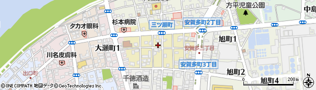 宮崎県延岡市三ツ瀬町周辺の地図