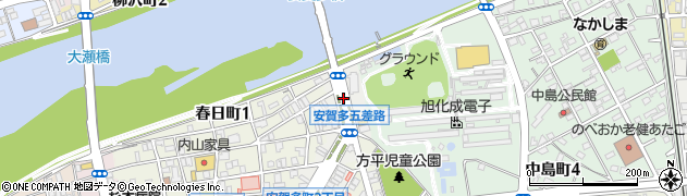 安賀多一丁目周辺の地図