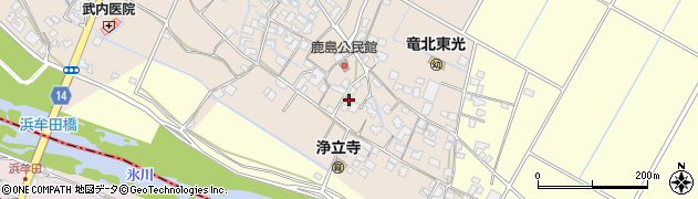 熊本県八代郡氷川町鹿島117周辺の地図