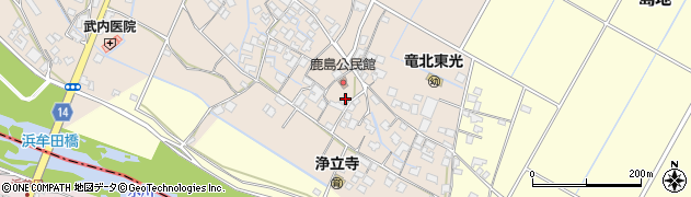 熊本県八代郡氷川町鹿島164周辺の地図