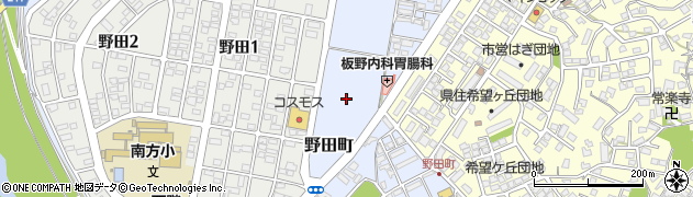 宮崎県延岡市野田町周辺の地図