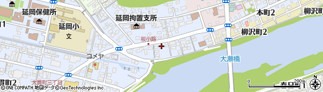 宮崎県延岡市桜小路周辺の地図