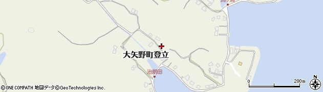 熊本県上天草市大矢野町登立1118周辺の地図