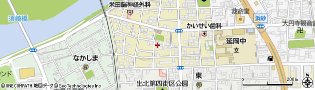 宮崎県延岡市惣領町周辺の地図